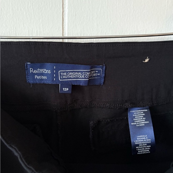 Reitmans Petite Black Trousers Size 12 - Picture 4 of 6